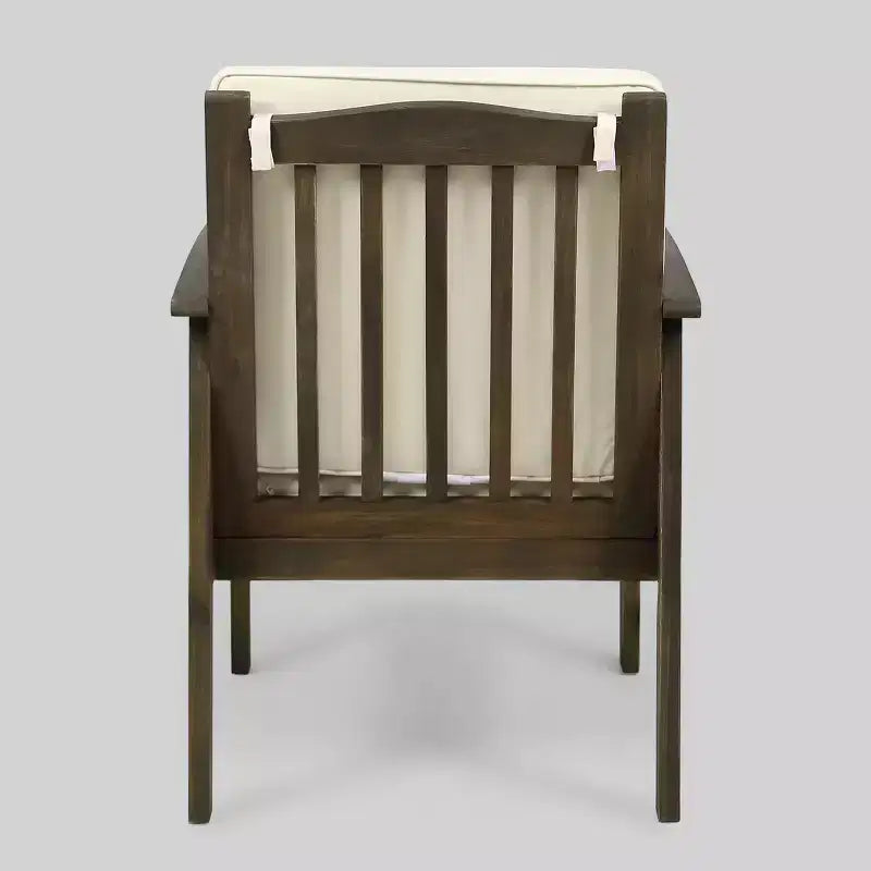 Carolina 4-delige acaciahouten loungeset – grijs – Christopher Knight Home: zitmeubelen voor buiten met kussens en salontafel