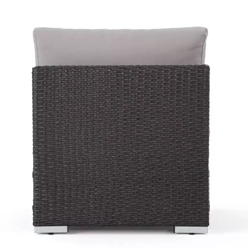 Christopher Knight Home Santa Rosa 5-delige loungeset van riet voor buiten, V-vormig, grijs/lichtgrijs