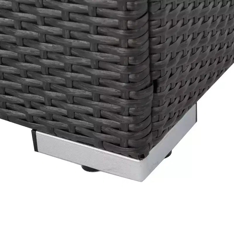 Christopher Knight Home Santa Rosa 5-delige loungeset van riet voor buiten, V-vormig, grijs/lichtgrijs