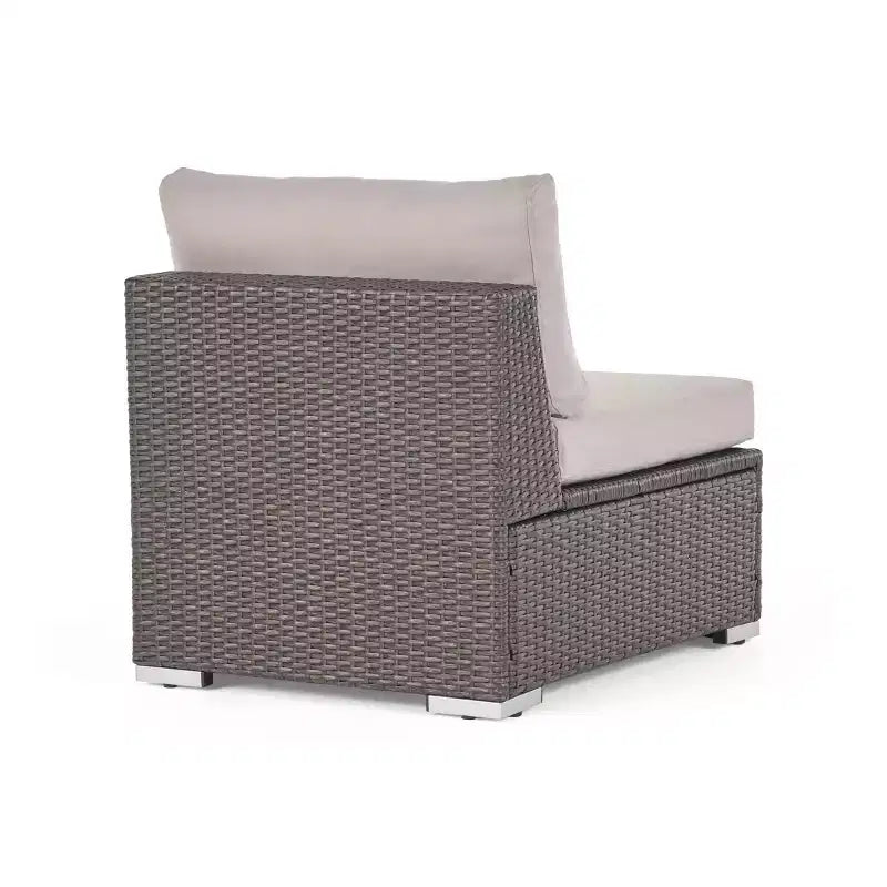 Christopher Knight Home Santa Rosa 5-delige loungeset van riet voor buiten, V-vormig, grijs/lichtgrijs