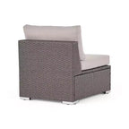 Christopher Knight Home Santa Rosa 5-delige loungeset van riet voor buiten, V-vormig, grijs/lichtgrijs