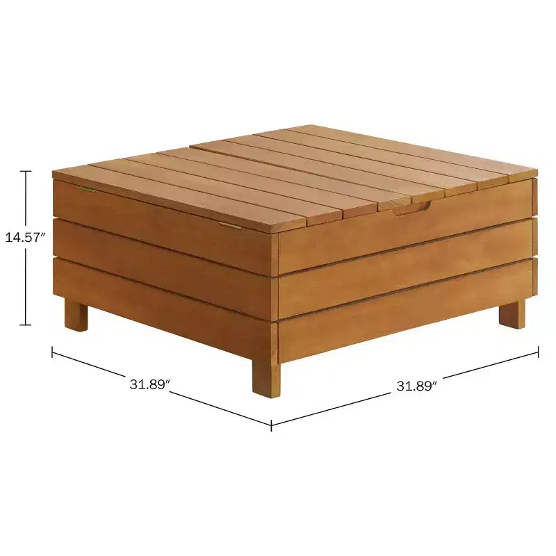 Alaterre Furniture 2-delige weerbestendige tuinmeubelset voor buiten, Barton, met loungebank en lift-top