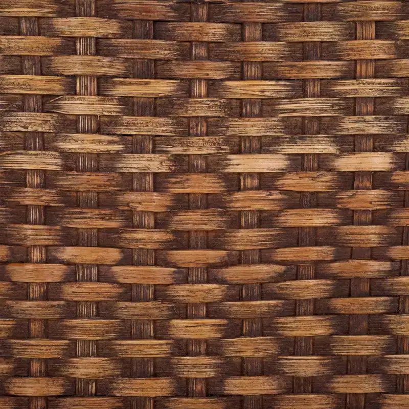 Armless Side Chair Set of 2 - Mango Wood & Rattan