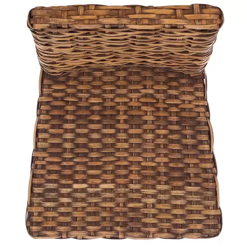 Armless Side Chair Set of 2 - Mango Wood & Rattan