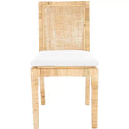 Cane Dining Chair with Cushion, Set of 2