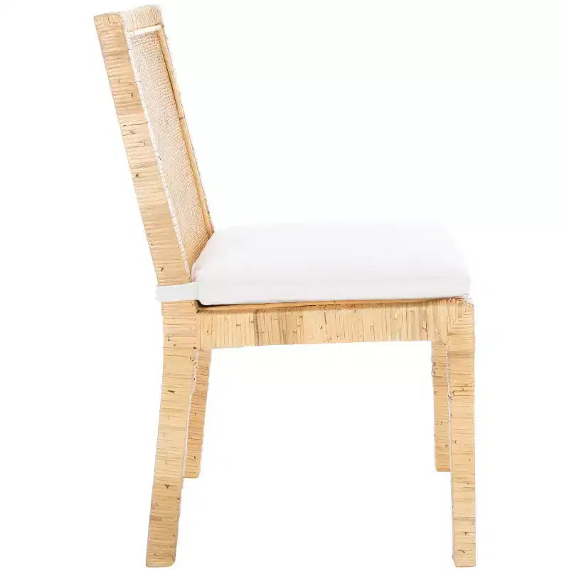 Cane Dining Chair with Cushion, Set of 2