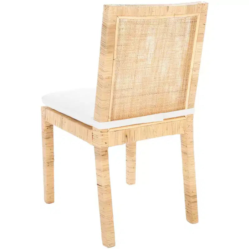 Cane Dining Chair with Cushion, Set of 2
