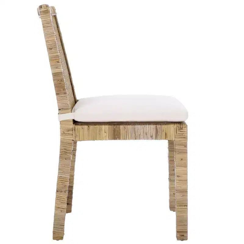 Cane Dining Chair with Cushion, Set of 2