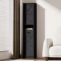 67 H Bathroom Storage Cabinet, Floor Cabinet with Drawer, Slim Freestanding Storage Organizer with Adjustable Shelves for Bathroom Living Room