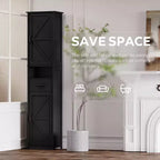 69 in. Tall Storage Cabinet with Drawer and Adjustable Shelves, Slim Freestanding Floor Cabinet