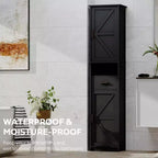 69 in. Tall Storage Cabinet with Drawer and Adjustable Shelves, Slim Freestanding Floor Cabinet