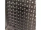 34 x 32 Steel Pegboard with 13 Attachments