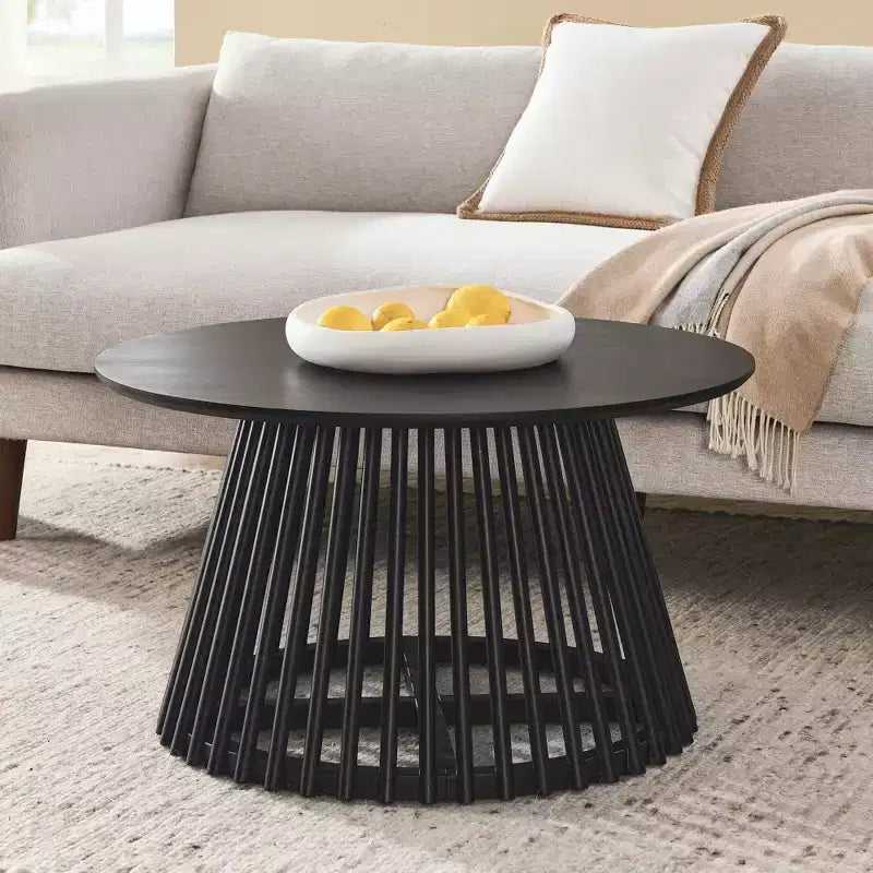 AndMakers 1 31.5 in. Round Wood Coffee Table