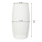 Resin Woven Barrel Side Table