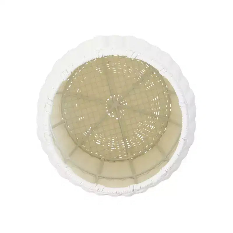 Resin Woven Barrel Side Table