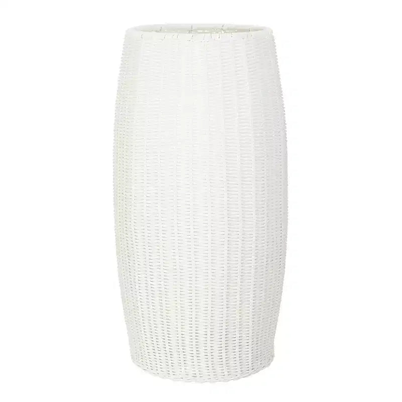 Resin Woven Barrel Side Table