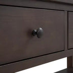 Console Table with 3 Drawers and 2 Open Shelves