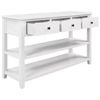 Console Table with 3 Drawers and 2 Open Shelves