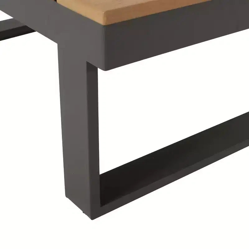 GDFStudio Johana V-vormige aluminium loungeset voor buiten, geschikt voor 5 personen, met kussens