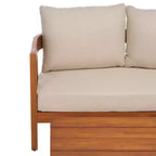 Owen Bench & Table Patio Set - Indoor/Outdoor - PAT7086 - Natural/Taupe - Safavieh