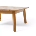 GDFStudio Burrough loungeset voor buiten van acaciahout voor 5 personen, met kussens, teak/beige