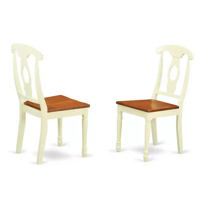 HomeStock Dining Table Set Butterfly Leaf Chairs 42x60 Inch