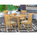 Oak Butterfly Leaf Dining Set Mid-Century Style 12345