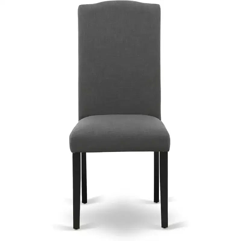 HomeStock 5 Piece Dining Set Black Table & 4 Chairs Modern Style 36x60