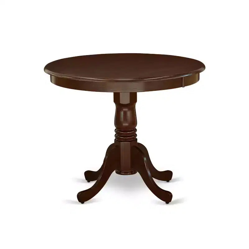 HomeStock ANDO5 MAH W 5-delige ronde eetset van mahoniehout