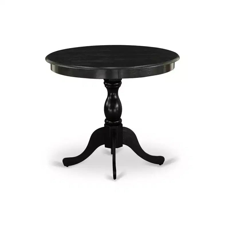 HomeStock Round Dining Table Set Linen Chairs Kitchen Table