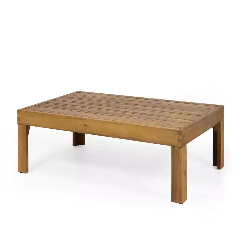 Tuinmeubelset voor buiten, loungeset van acaciahout met rieten accentstoelen, loveseat en salontafel - Merax