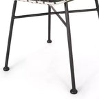 Christopher Knight Home Gulley Outdoor Wicker 3 Piece Chat Set with Cushion, White/Black