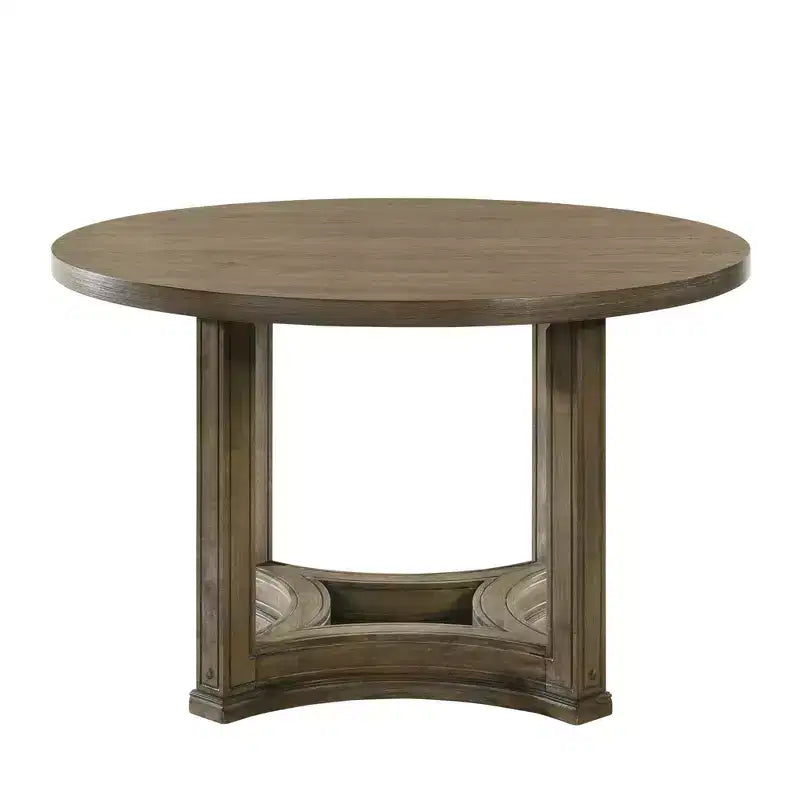 Christopher Knight Home Jimmy Vintage 47 Wood 5 Piece Round Dining Table Set with 4 Upholstered Chairs
