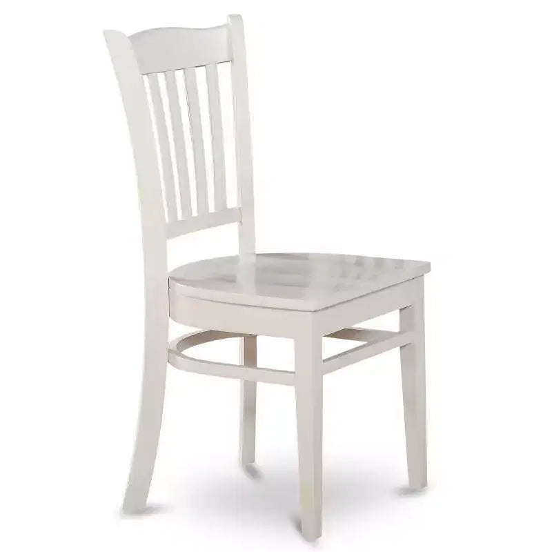 HomeStock 5-delige keukentafel- en stoelenset met ronde eettafel met neerklapbaar tafelblad en 4 eetkamerstoelen, 42x42 inch, linnenwit