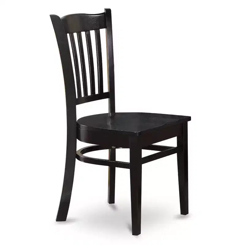 HomeStock Belmont 5-delige Keukentafel- en Stoelenset, Inclusief Ronde Eetkamertafel, Voetstuk, 4 Stoelen met Zittingen van Massief Hout, 42x42 Inch, Linnenwit