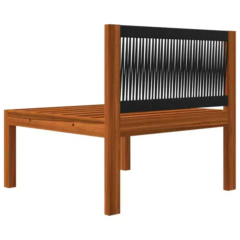 vidaXL loungeset voor tuin, crèmekleurig massief acaciahout, middelgroot modulair