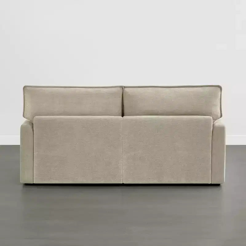 Spruce & Spring Modular Couch Oversized Sectional Sofa for Living Room, Taupe-2PC+Ottoman