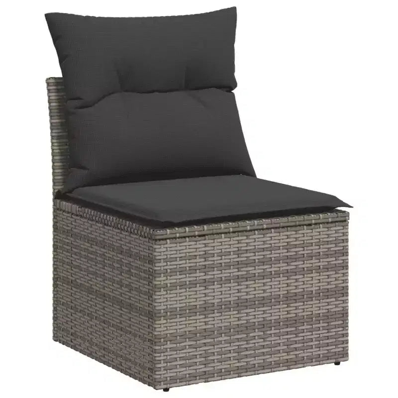 vidaXL Garden Sofa Set Gray