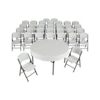 Lifetime 60-Inch Round Table and Chair Set