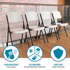 Lifetime 60-Inch Round Table and Chair Set