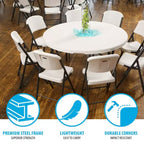 Lifetime 60-Inch Round Table and Chair Set