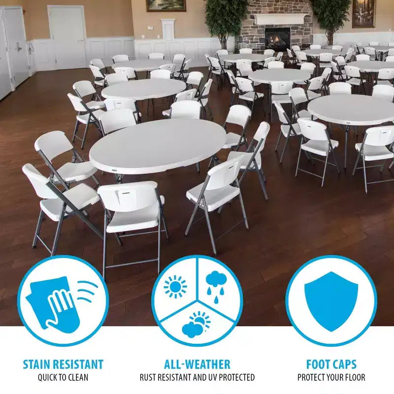 Lifetime 60-Inch Round Table and Chair Set