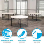 Lifetime 60-Inch Round Table and Chair Set