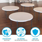 Lifetime 60-Inch Round Table and Chair Set