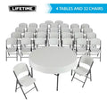 Lifetime 60-Inch Round Table and Chair Set