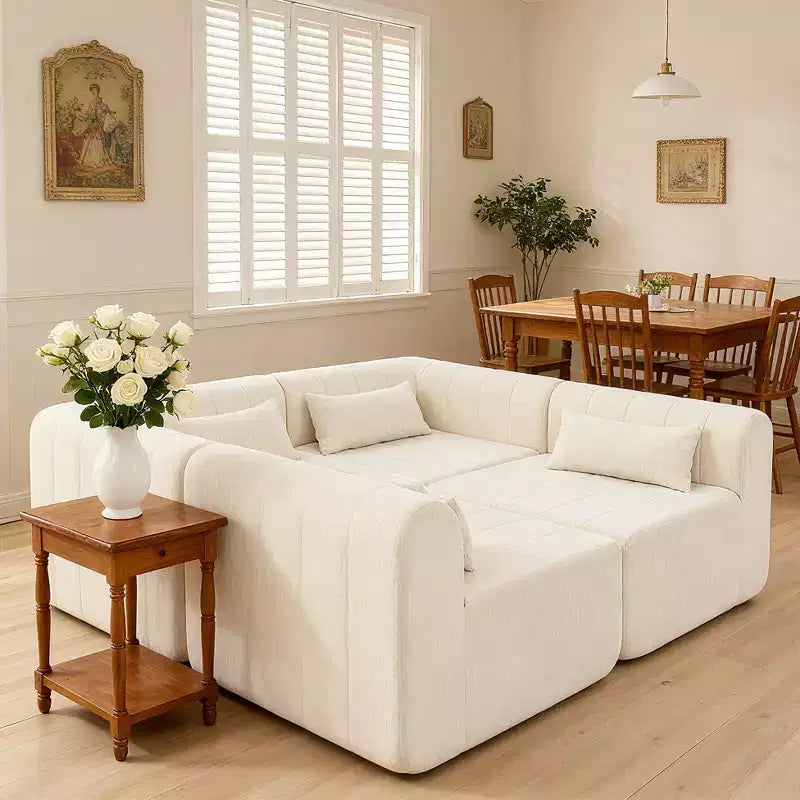 Christopher Knight Home Ahearn modulaire hoekbank, 4-delig, 145.5, volledig gecomprimeerd