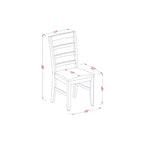 Small Kitchen Table Set with Chairs - Dining Table & 2 Cappuccino Chairs