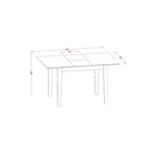 HomeStock 3-Pc Mahogany Finish Solid Wood Top with Butterfly Leaf Dining Table Set