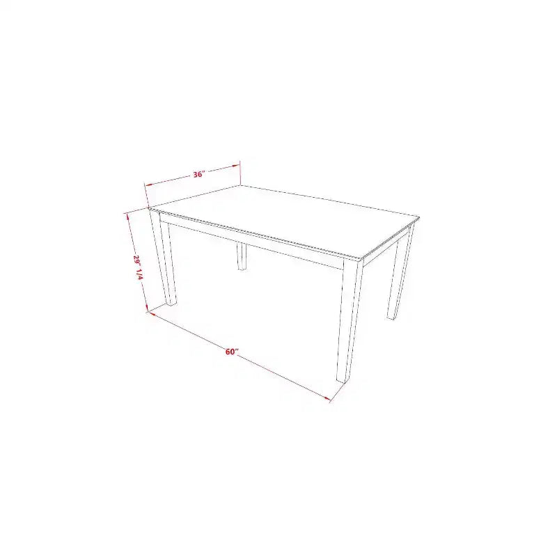 5-delige eethoekset – houten eettafel en stoelen – linnenwit in cottage-stijl
