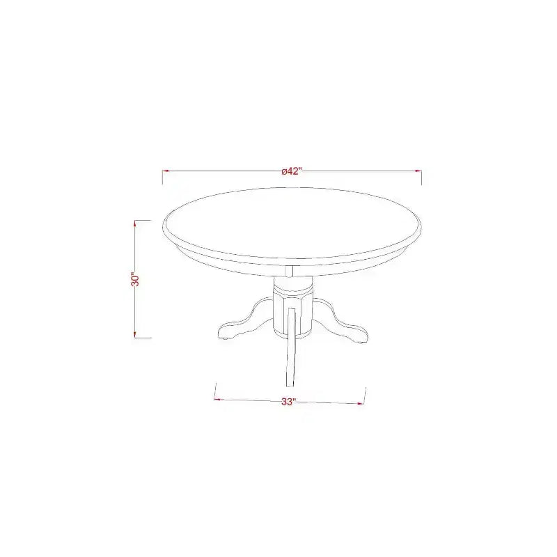 Small Round Kitchen Dining Set - 3Pc Table & Chairs - Linen Grayish Blue Fabric - Modern Baroque Design